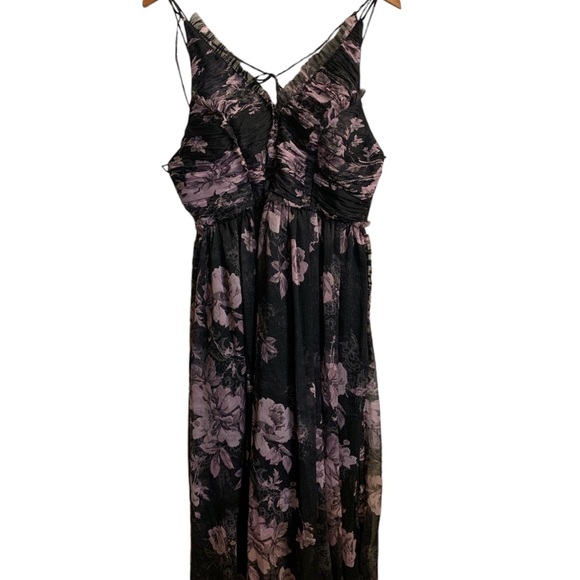 NWT ASOS black floral dress dark romantic Goth whimsical size 12 - Picture 6 of 8
